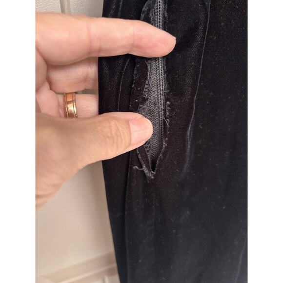 Sexy Witchy Vintage Jessica McClintock Maxi Dress 5/6 Y2K Goth Velvet - Picture 11 of 16